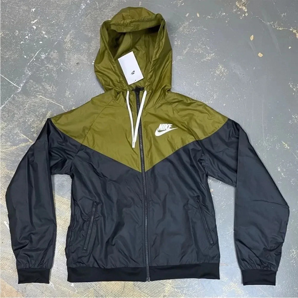 Nike Sportswear Windrunner Zip Up Jacket Olive Green size XL NWT MSRP $100 - Picture 1 of 8